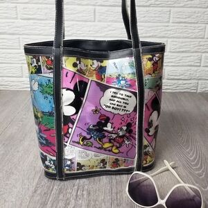 Vintage Mickey/Minnie comic strip tote
